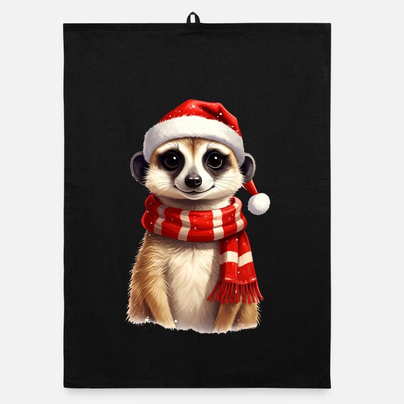 Suricates pour Noël Torchon bio
