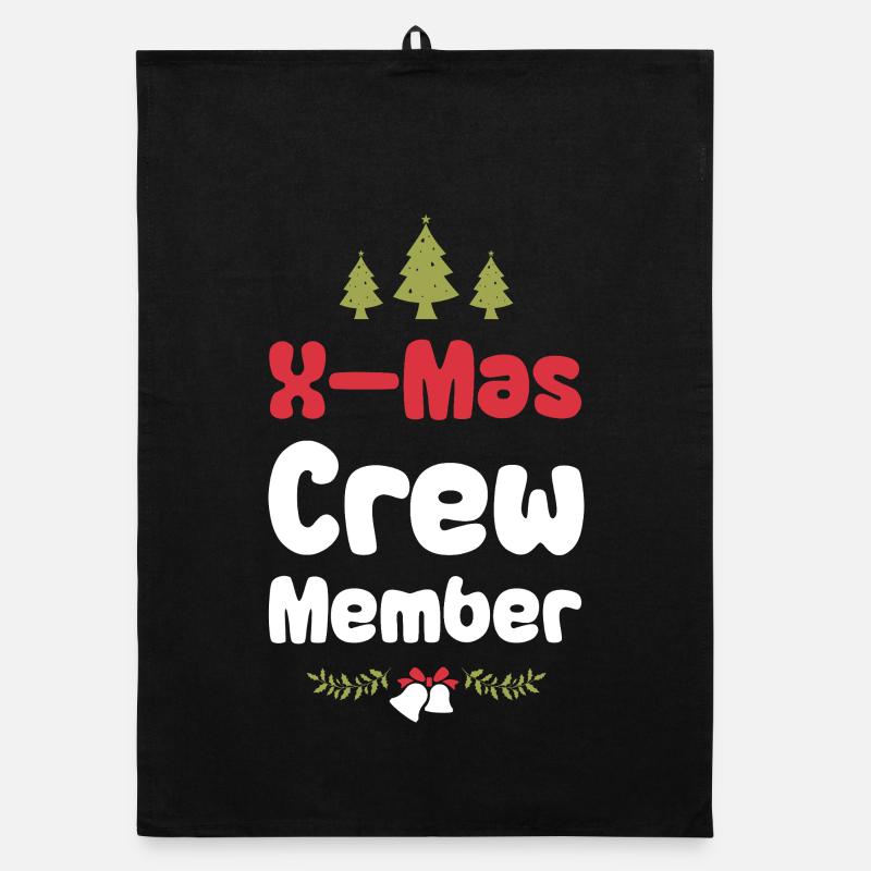 X-Mas Crew Member Organic dish towel