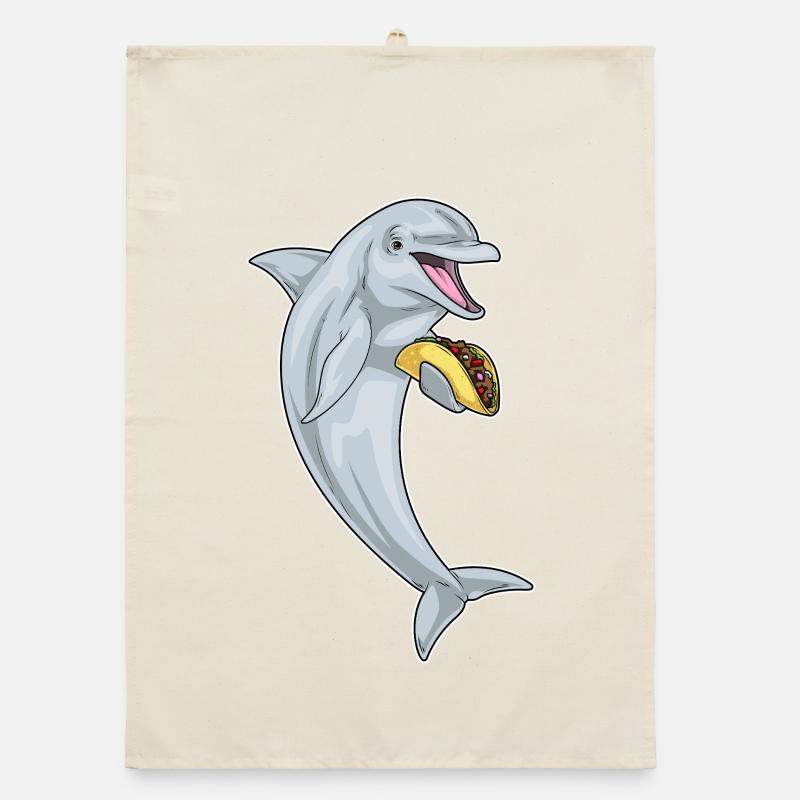 Dolphin Taco Organic dish towel
