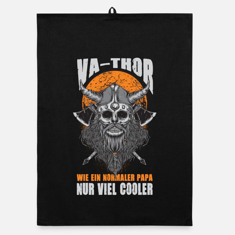 Viking Norseman Like A Normal Dad Organic dish towel