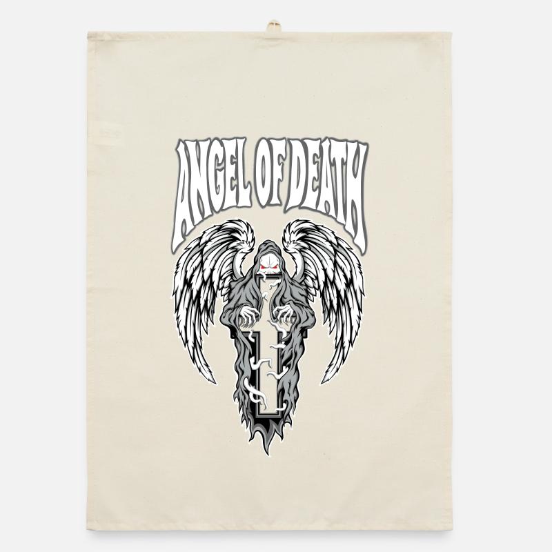 Todesengel Gotik-Emblem Organic Geschirrtuch