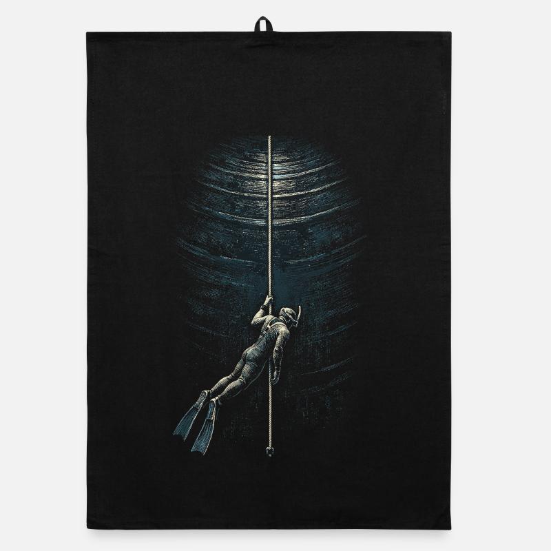 Apnoetauchen Freitauchen Organic Geschirrtuch