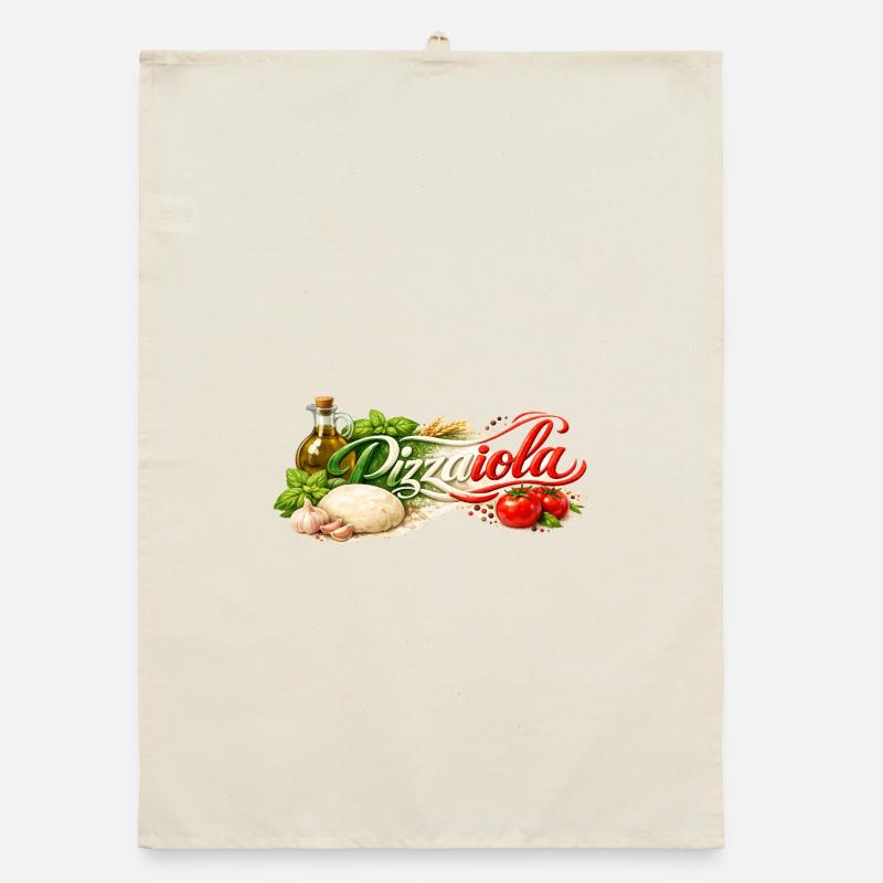 Pizzaiola - der Pizzabäcker Organic Geschirrtuch