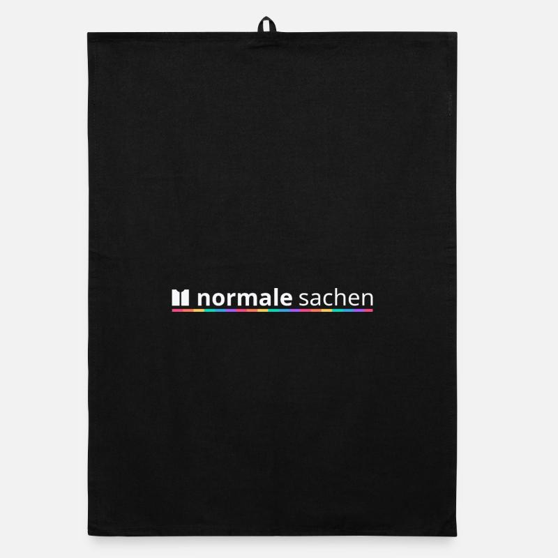 Normal Sachen Logo Regenbogen Organic Geschirrtuch