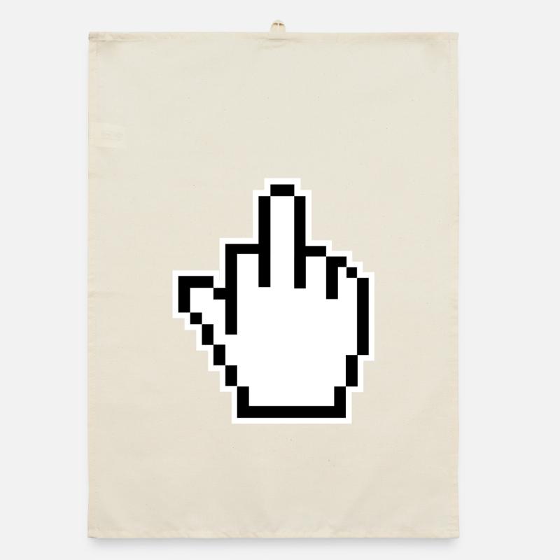 Middle Finger Cursor Middlefinger Organic dish towel