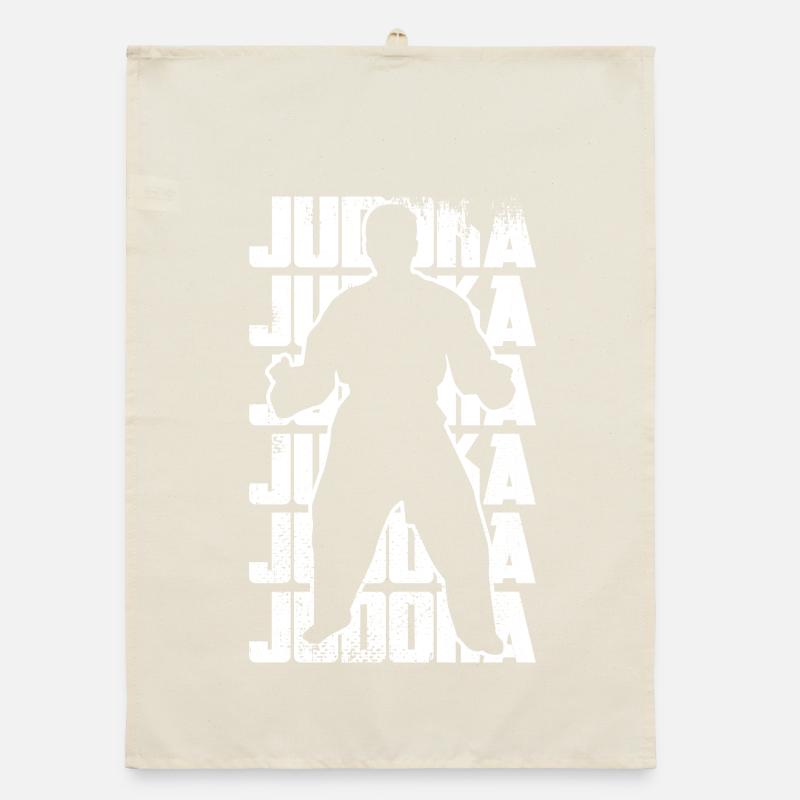 Combattant de judo Torchon bio