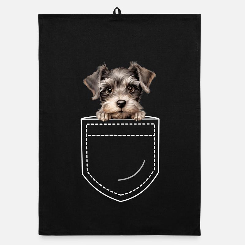Chien Schnauzer nain Torchon bio
