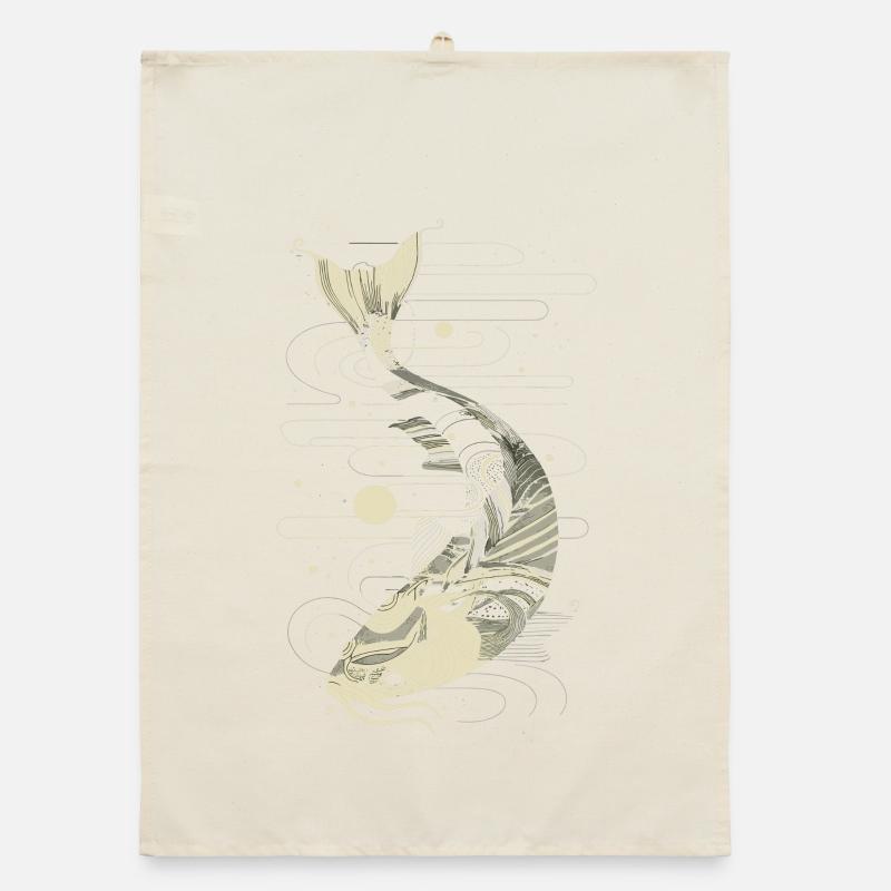 Fish Graphic Organic dish towel