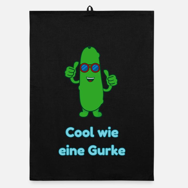 Cool wie eine Gurke Organic Geschirrtuch