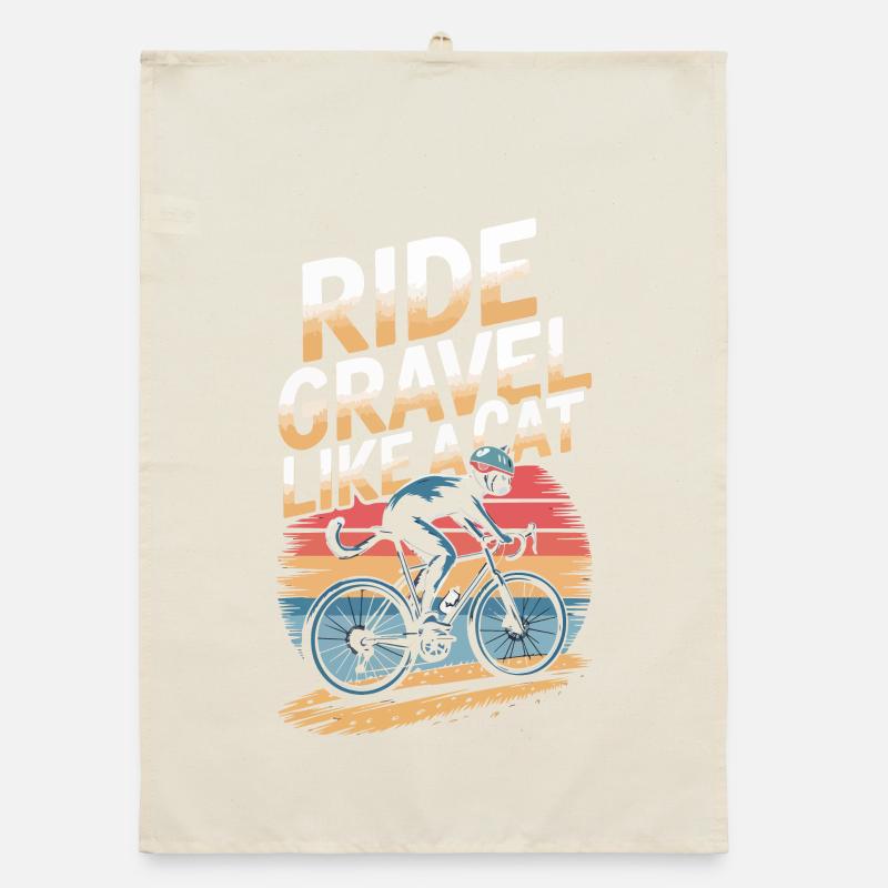 Roulez sur le gravier comme un vélo de chat Torchon bio