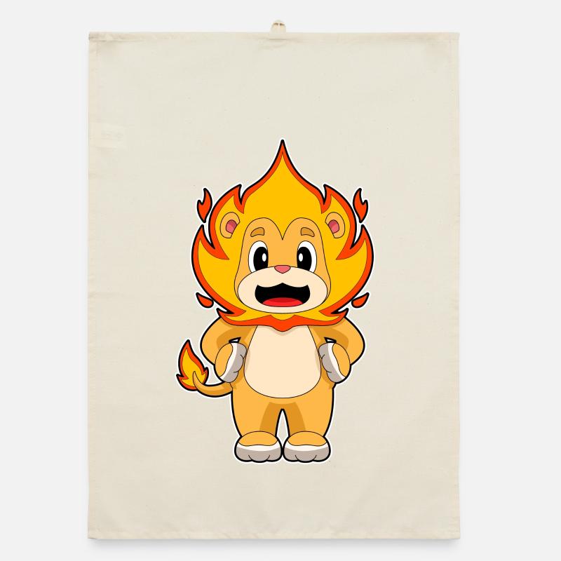 Flamme du lion Torchon bio