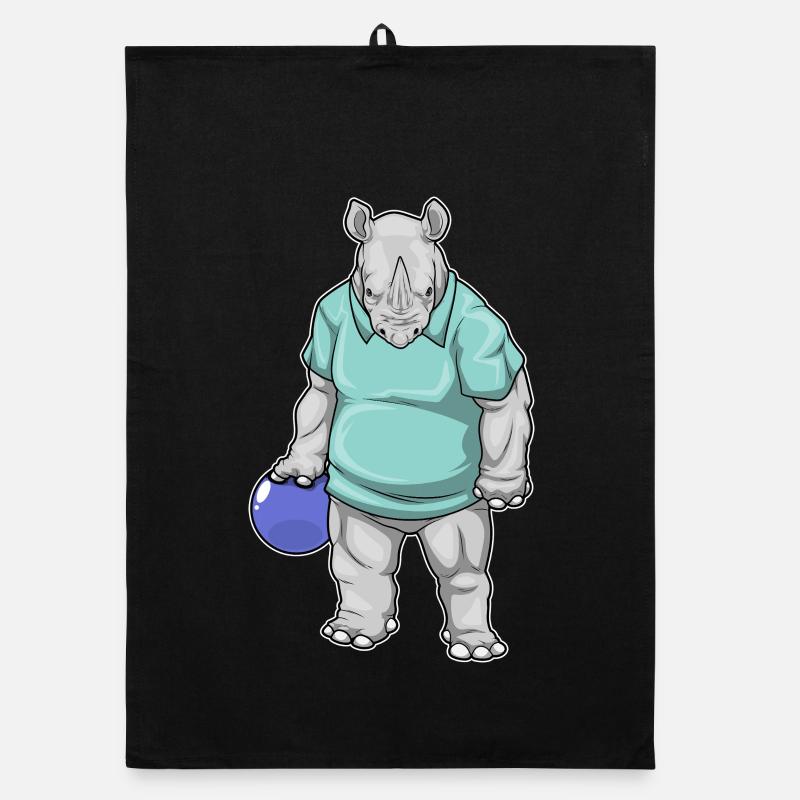 Rhino Bowling Boule de bowling Torchon bio
