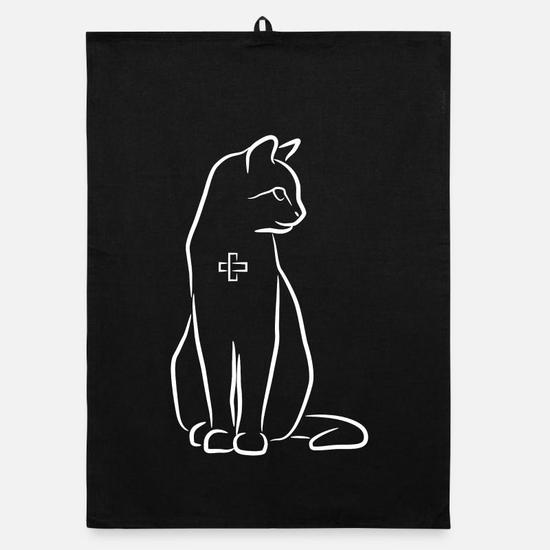 Tierarzt Katze Organic Geschirrtuch