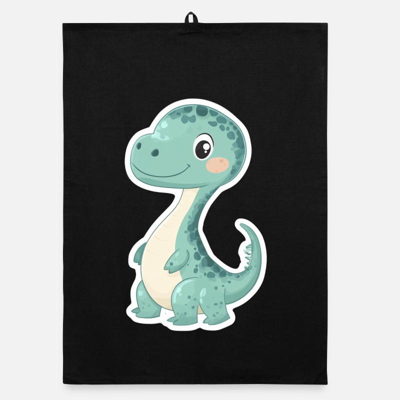 Dinosaur Organic dish towel