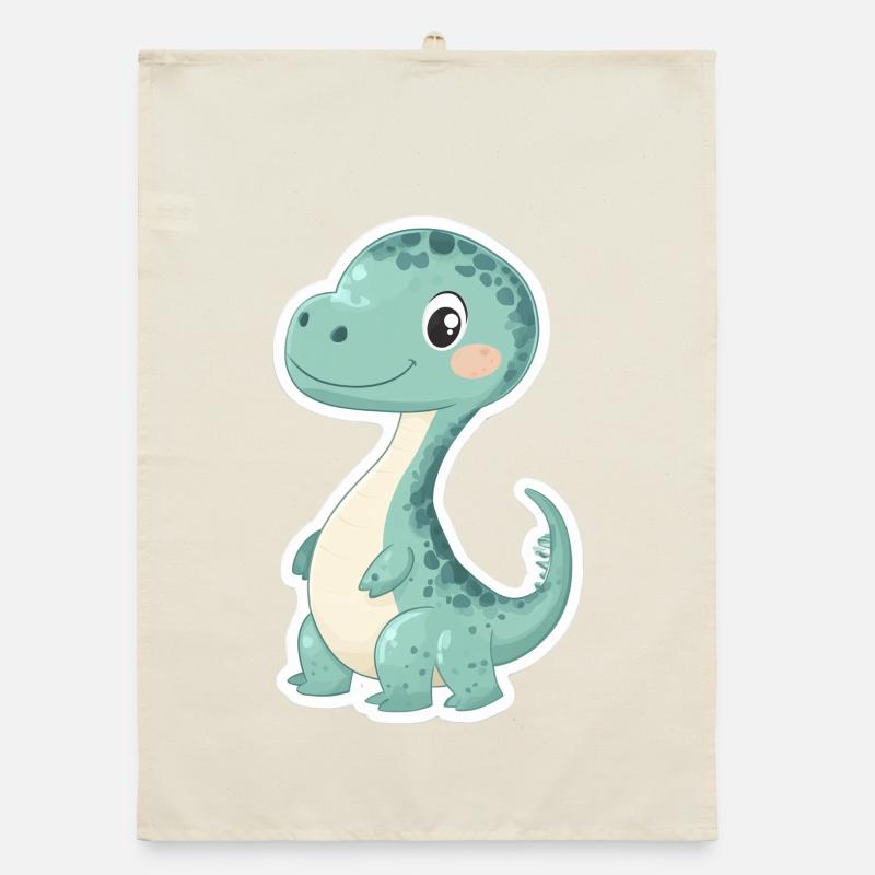 Dinosaur Organic dish towel
