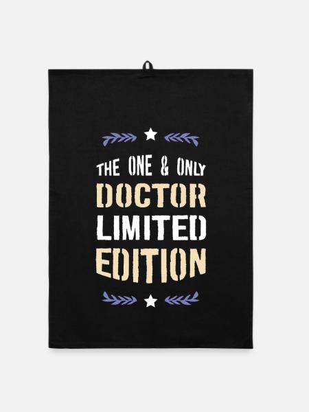 Single Doctor Édition Limitée - Torchon bio - noir - Devant