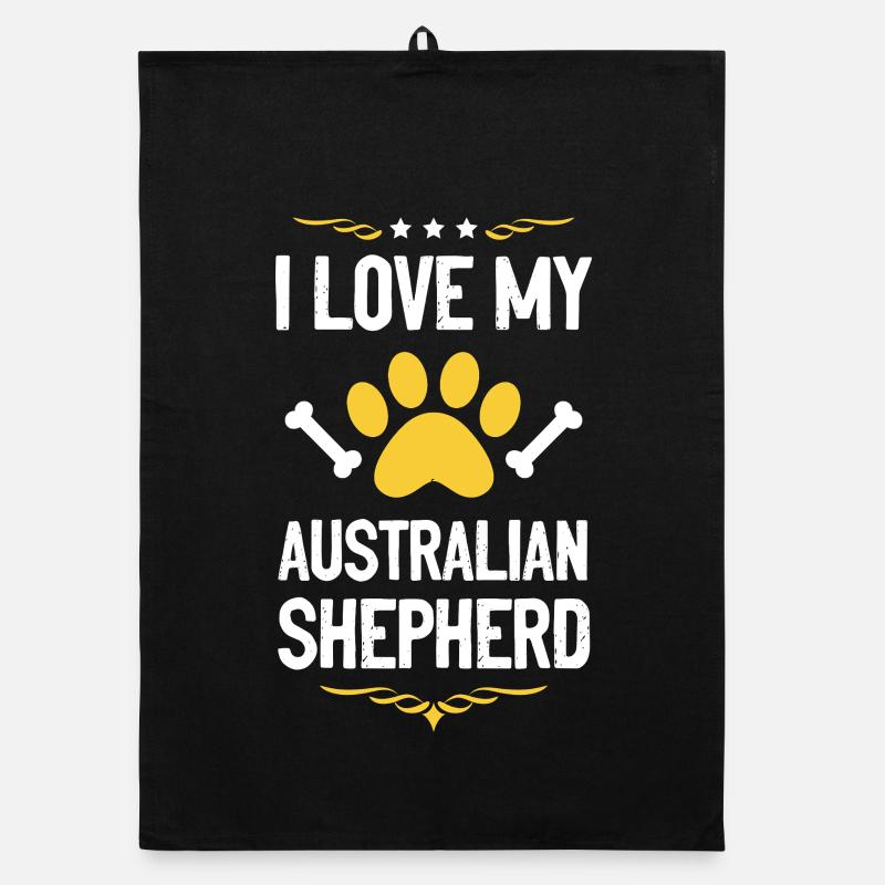 I love Aussie Shepherd Organic dish towel