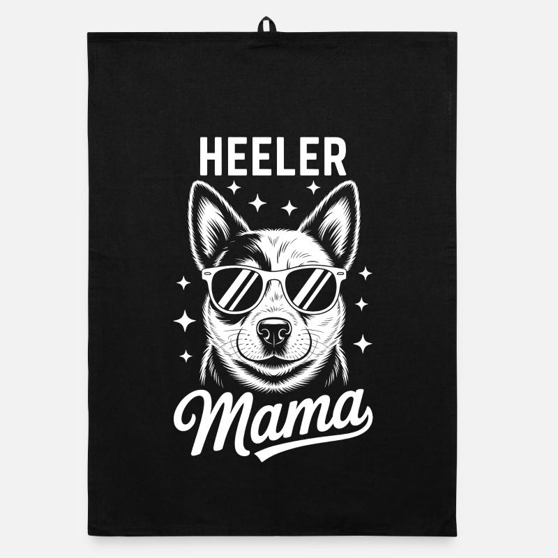 Chien de bétail australien Drôle Heeler Cadeau Torchon bio