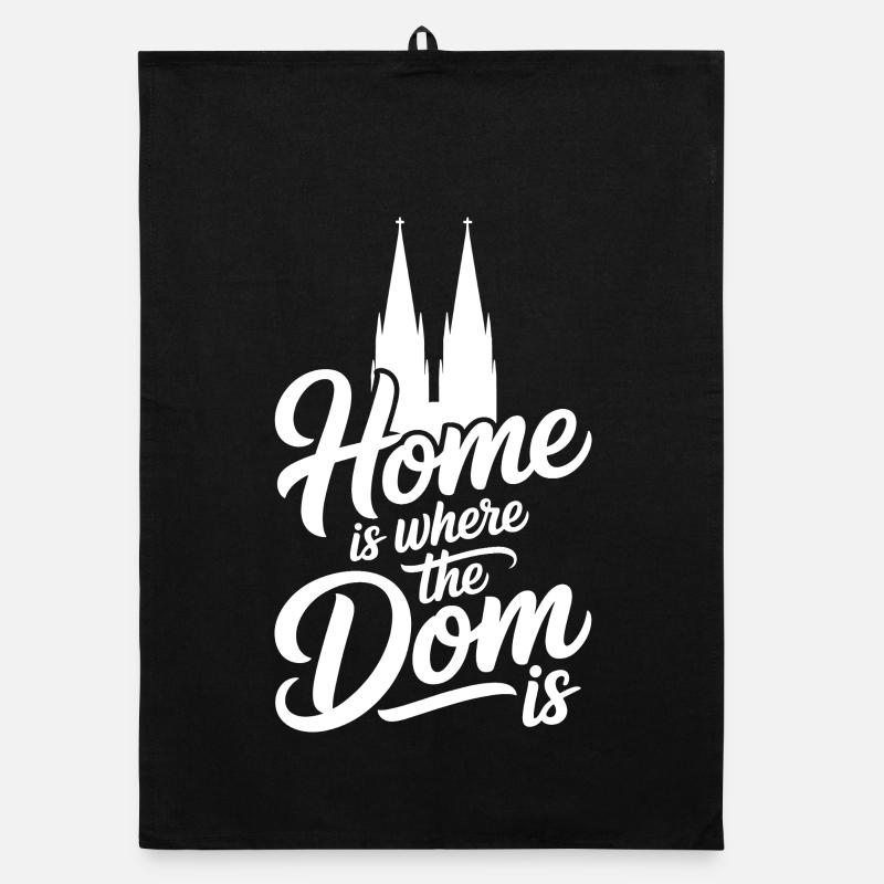 Cologne Home est là où le Dom est Cologne Carnaval Cologne Torchon bio