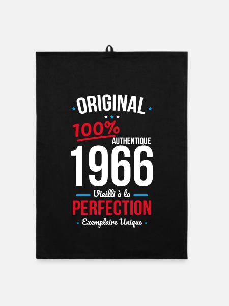 1966 – Original – Exemplaire unique - Torchon bio - noir - Devant