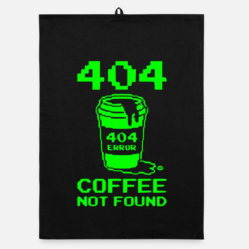 404 Not Found, Software Developer Shirt, Hoodie Organic Geschirrtuch