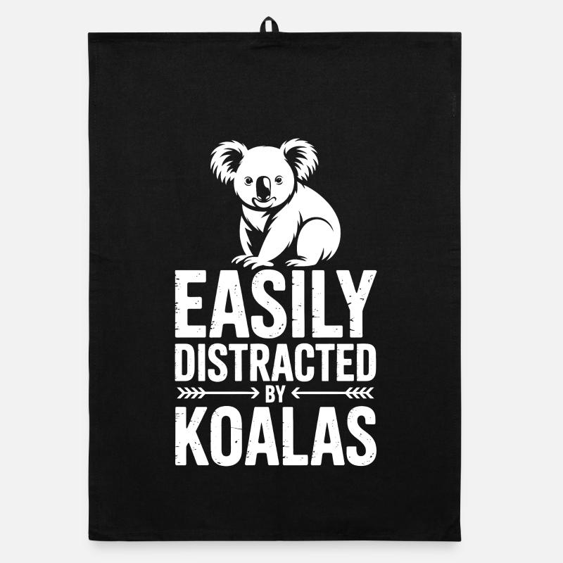 Koala Sprüche Koalas Lustiges Koala Geschenk Organic Geschirrtuch