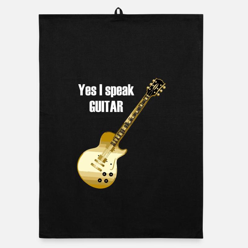 Ja, ich spreche Gitarre und sage 'Ja, ich spreche Organic Geschirrtuch