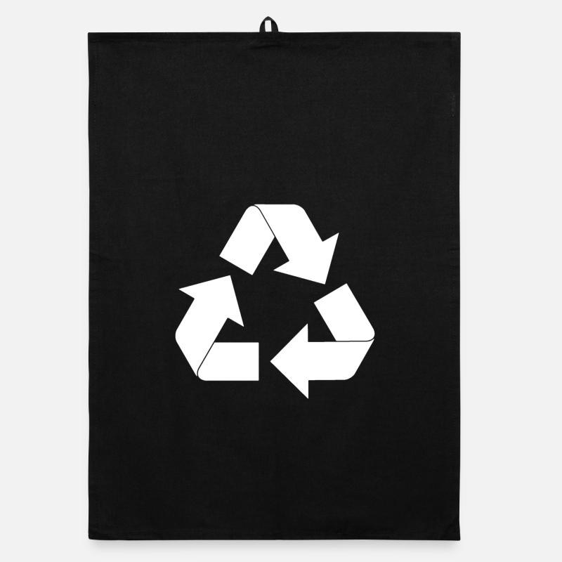 Recycling - Organic Geschirrtuch - Schwarz