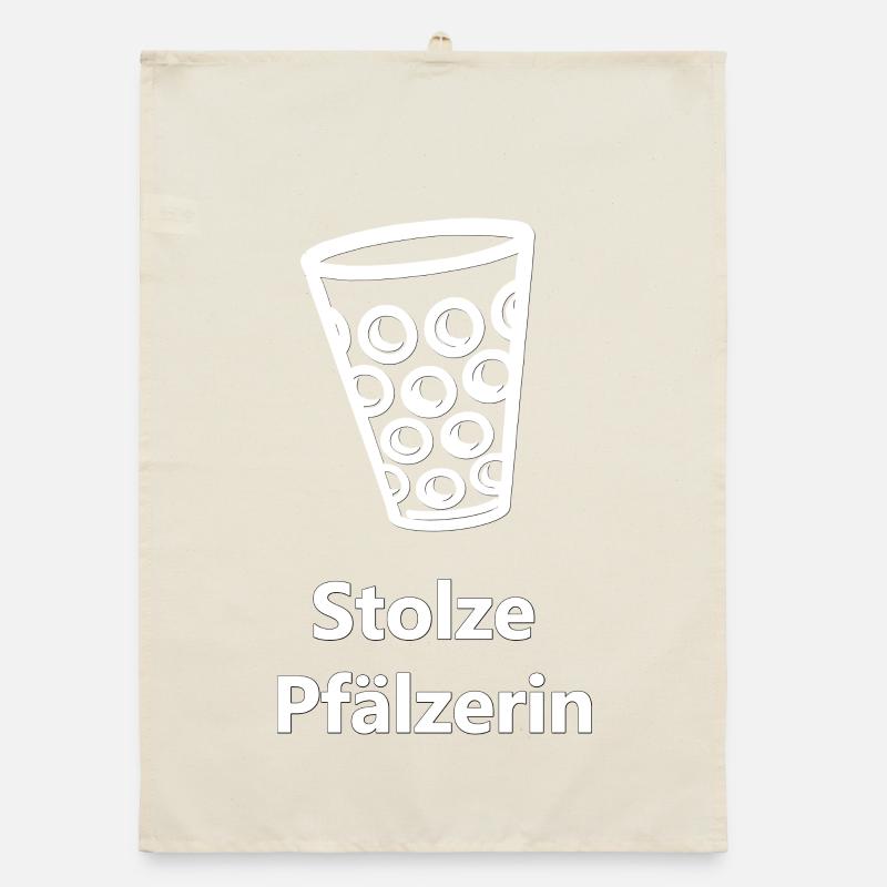 Weinfest, Stolze Pfälzerin, geschenke Pfälzer Organic Geschirrtuch