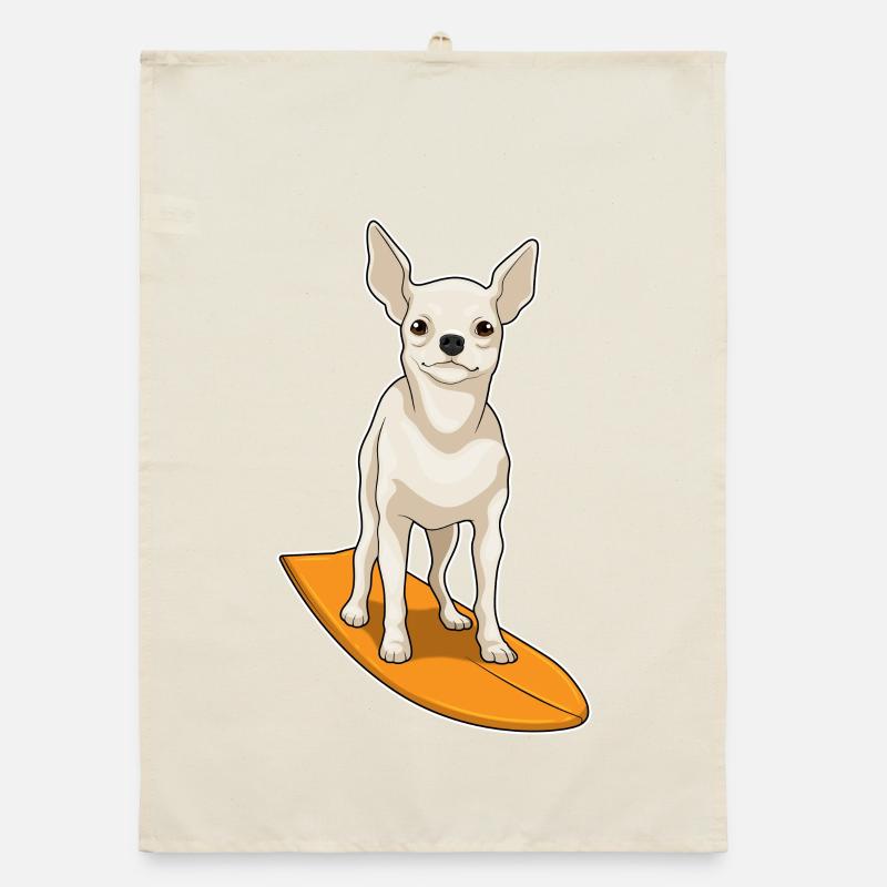 Été de surf sur planche de surf à Chihuahua Torchon bio