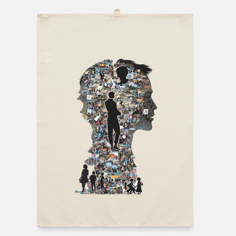 Das Puzzle Mensch Organic Geschirrtuch