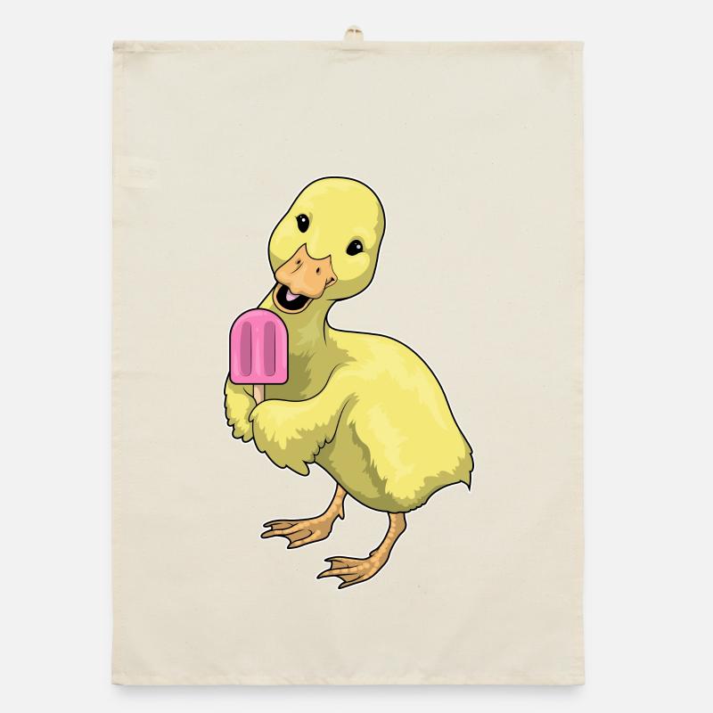 Ente Eis am Stiel Organic Geschirrtuch