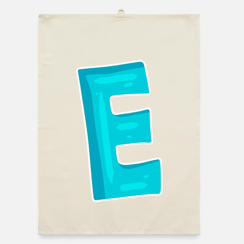 Letter E Initial Letter Characters Organic dish towel
