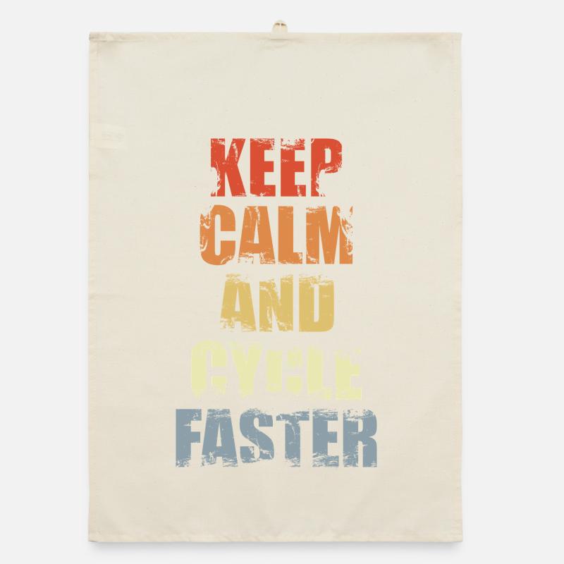 Calm cyclist Organic dish towel