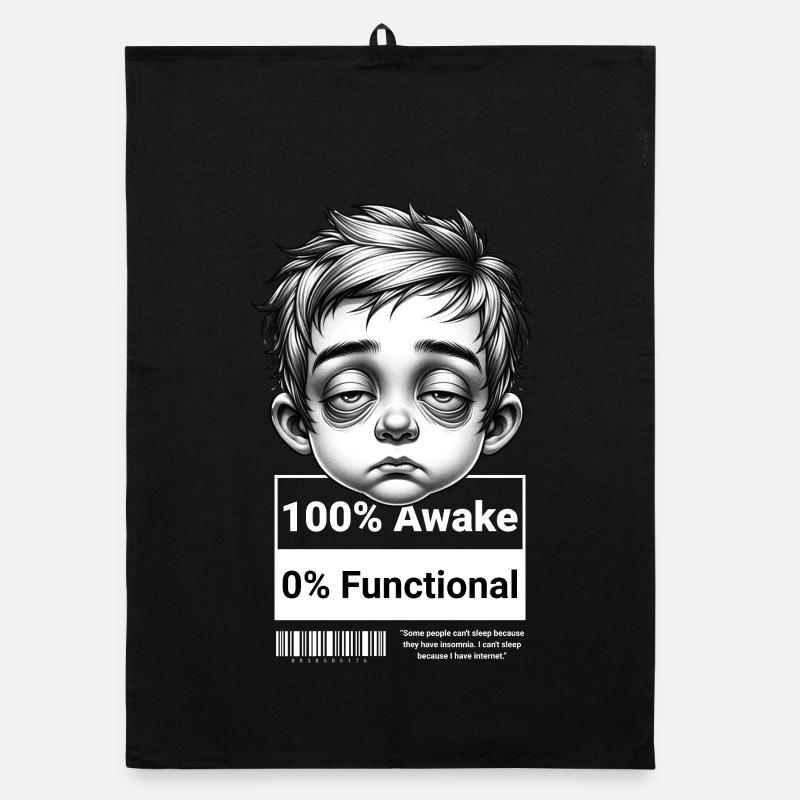 0% Functional – Funny Unisex T-Shirt for Tomorrow Organic dish towel