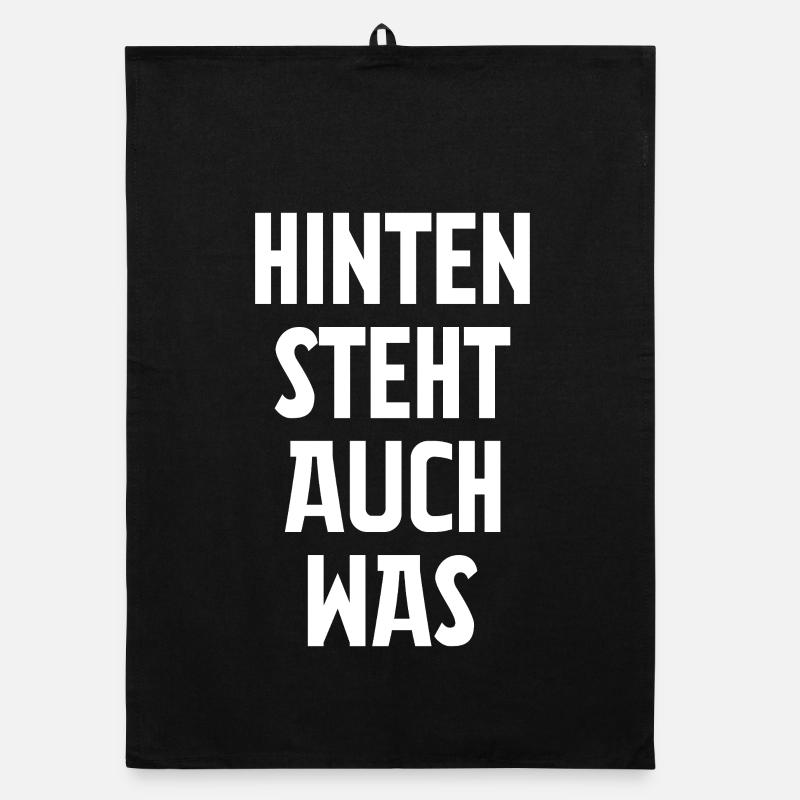 Lustig Spruch Hinten Steht Auch Was Organic Geschirrtuch