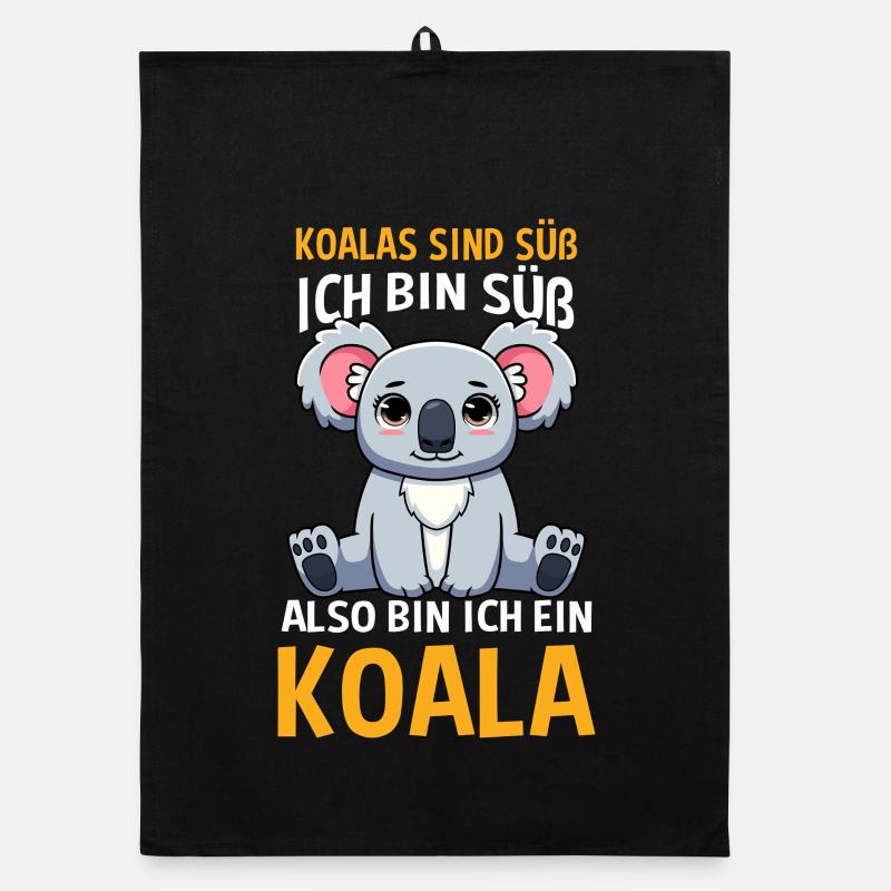 Koalas Sind Süß ich Bin Süß Also Bin Ich Ein Koala Organic Geschirrtuch