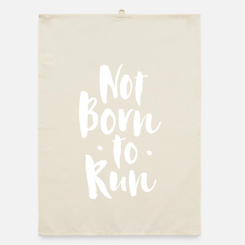 Not born to run Organic dish towel