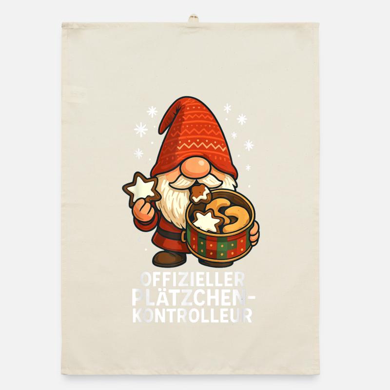 Official cookie inspector Organic dish towel