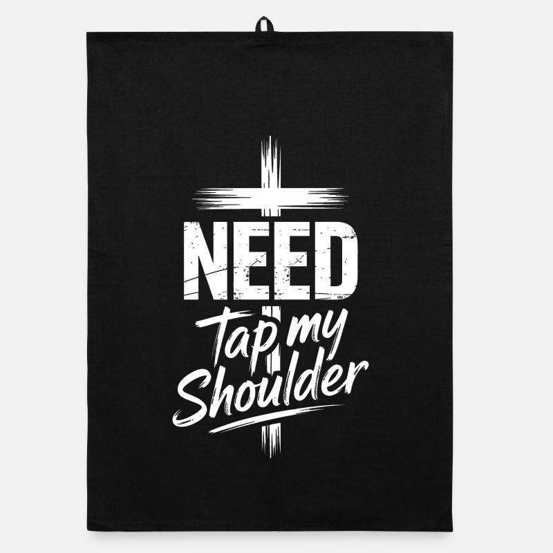 Need Tap My Shoulder Organic dish towel