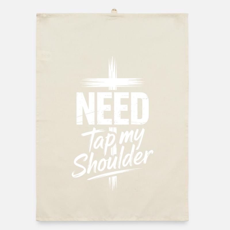 Need Tap My Shoulder Organic dish towel