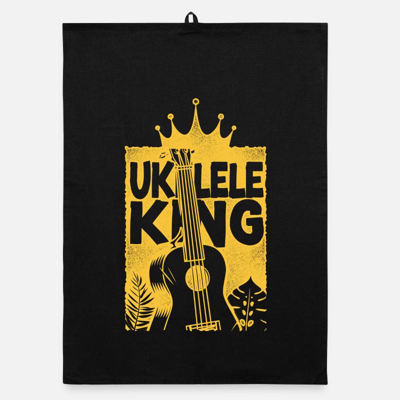 Ukulélé hawaïen Ukulélé roi Ukulélé Torchon bio