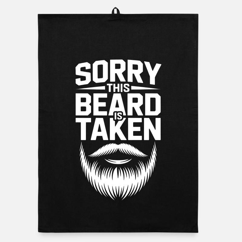 Sorry Beard Is Taken Organic dish towel
