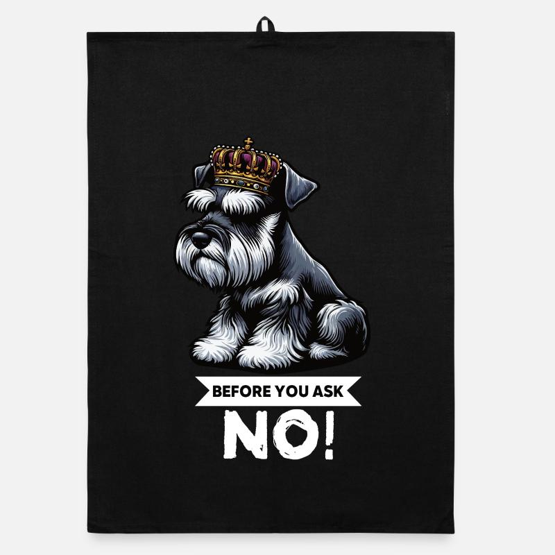 Before You Ask Schnauzer Riesenschnauzer   Organic Geschirrtuch