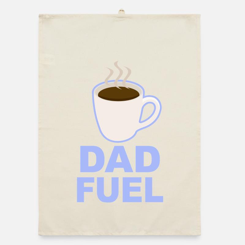 Dad Fuel – Coffee Powered Dad Design Organic dish towel