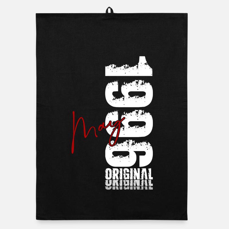 30th Birthday Gift Original May 1996 Organic dish towel