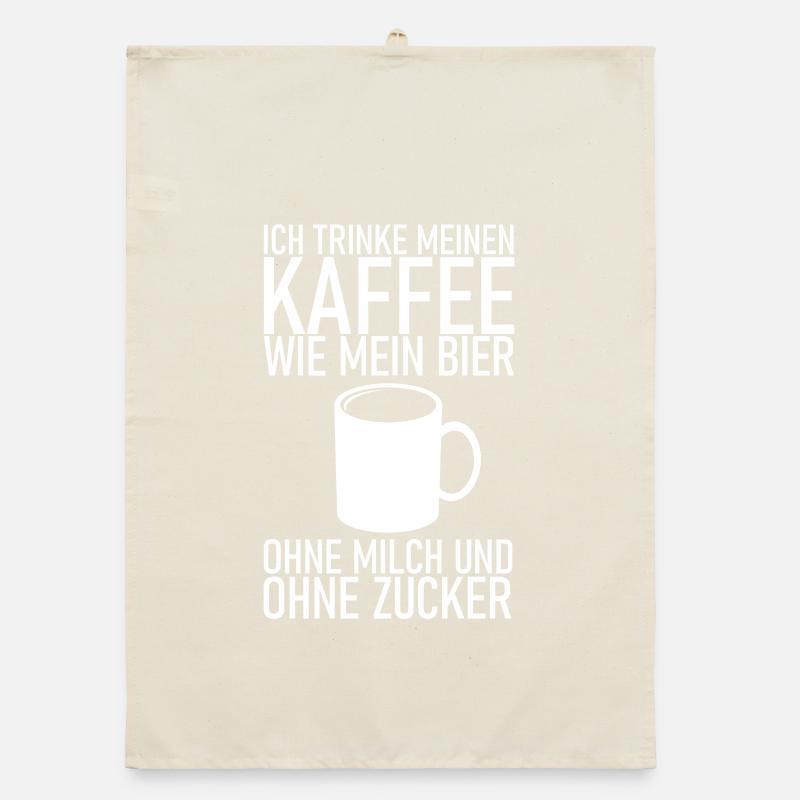 Schwarzer Kaffee Organic Geschirrtuch