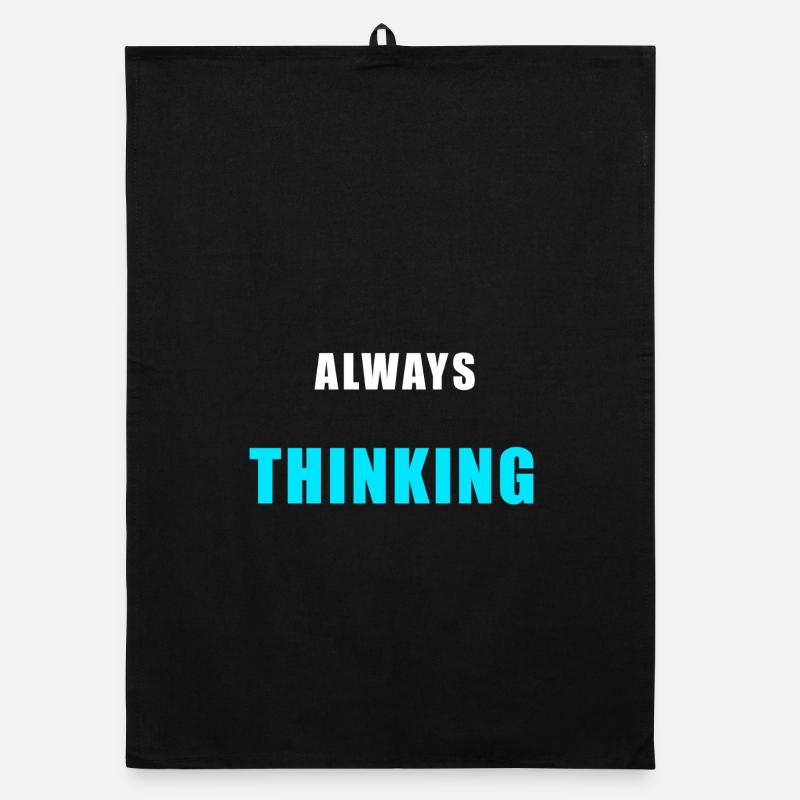 Always Thinking – Minimalistisches Overthinking Sh Organic Geschirrtuch