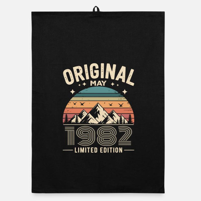 Mai 1982 – Legende der Gipfel und Berge Organic Geschirrtuch