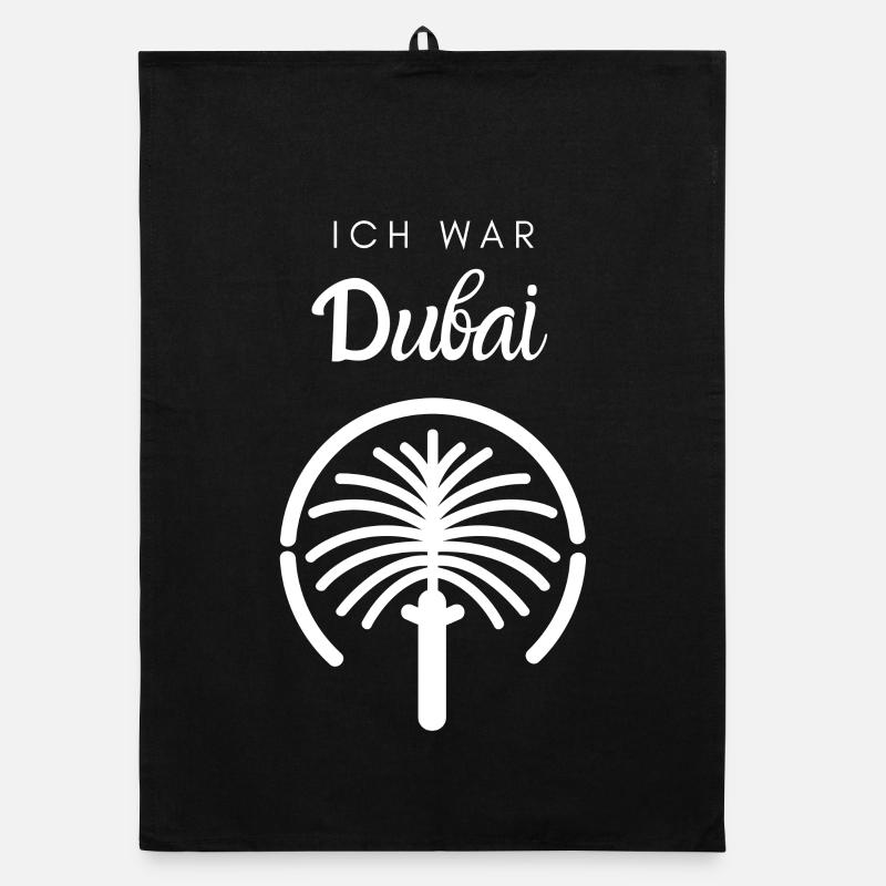 Dubai Palme Silhouette Organic Geschirrtuch